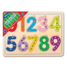 Игра из дерева "Веселая математика. Циферки"