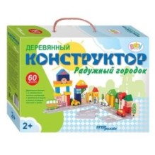 Развивающая игра "Радужный городок" (Деревянный конструктор) (Baby Step)