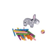 Развивающая игра из дерева "Непослушный ослик" (Игра-балансир)