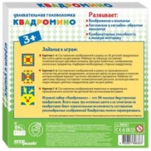 Развивающая игра из дерева "Квадромино" (IQ step)
