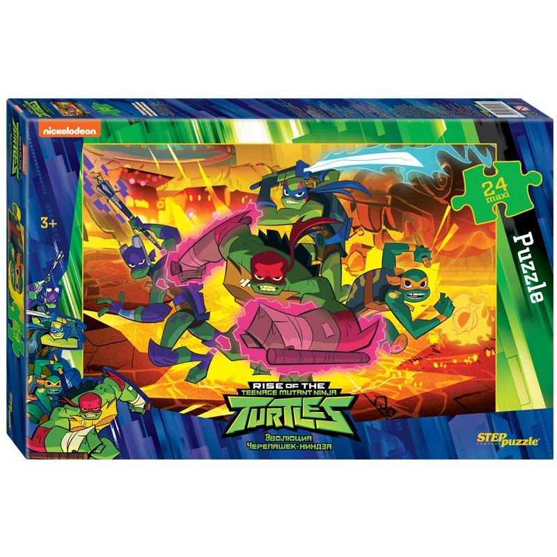 Мозаика "puzzle" maxi 24 "Черепашки Ниндзя" (Никелодеон)