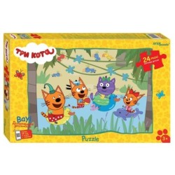 Мозаика "puzzle" maxi 24 "Три кота (new 2)" (АО "СТС")