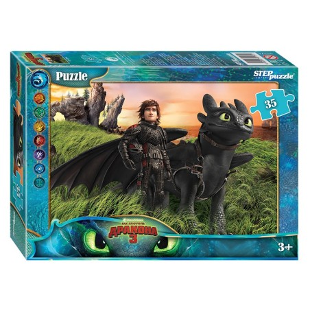 Мозаика "puzzle" 35 "Как приручить дракона - 3" (DreamWorks)