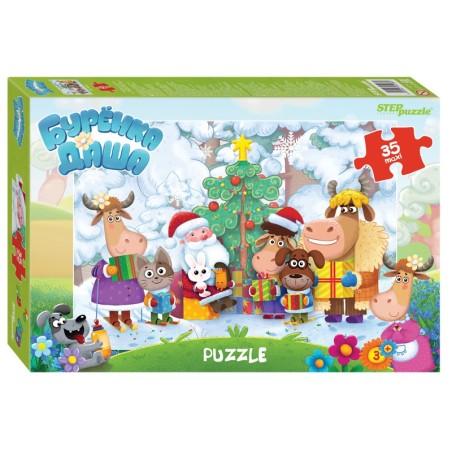 Мозаика "puzzle" 35 MAXI "Буренка Даша" (Riki)