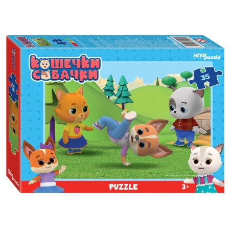 Мозаика "puzzle" 35 "Кошечки и собачки" (0+ Медиа)