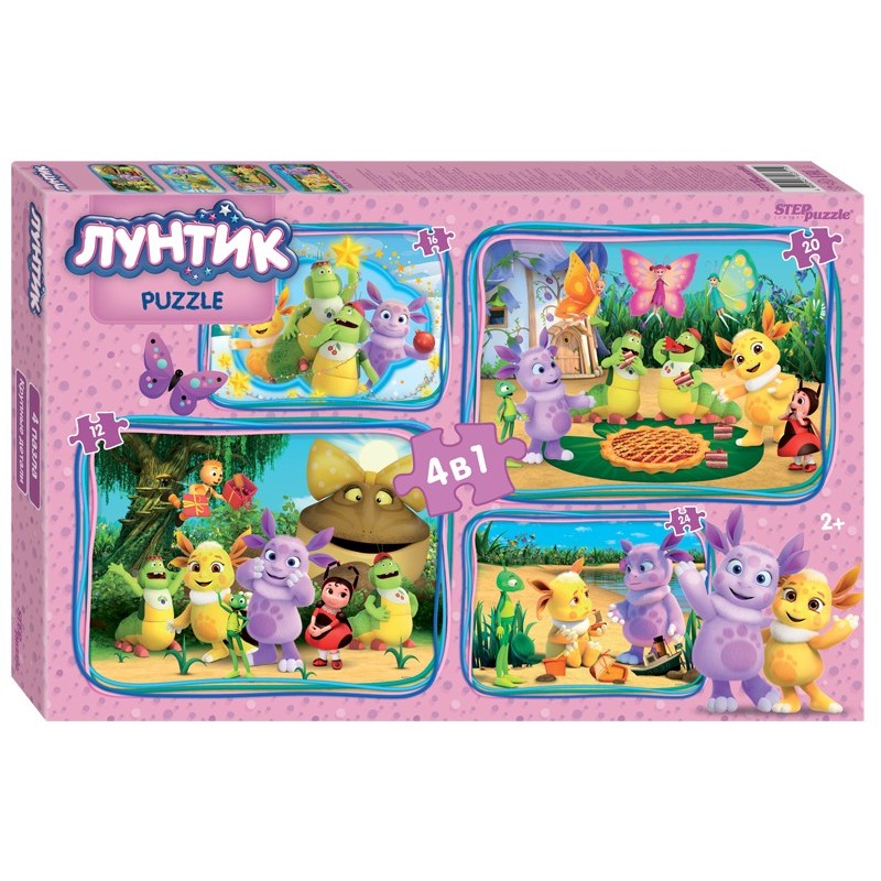 Мозаика "puzzle" 4в1 "Лунтик" (Мельница) Мозаика "puzzle" 4в1 "Лунтик" (Мельница)