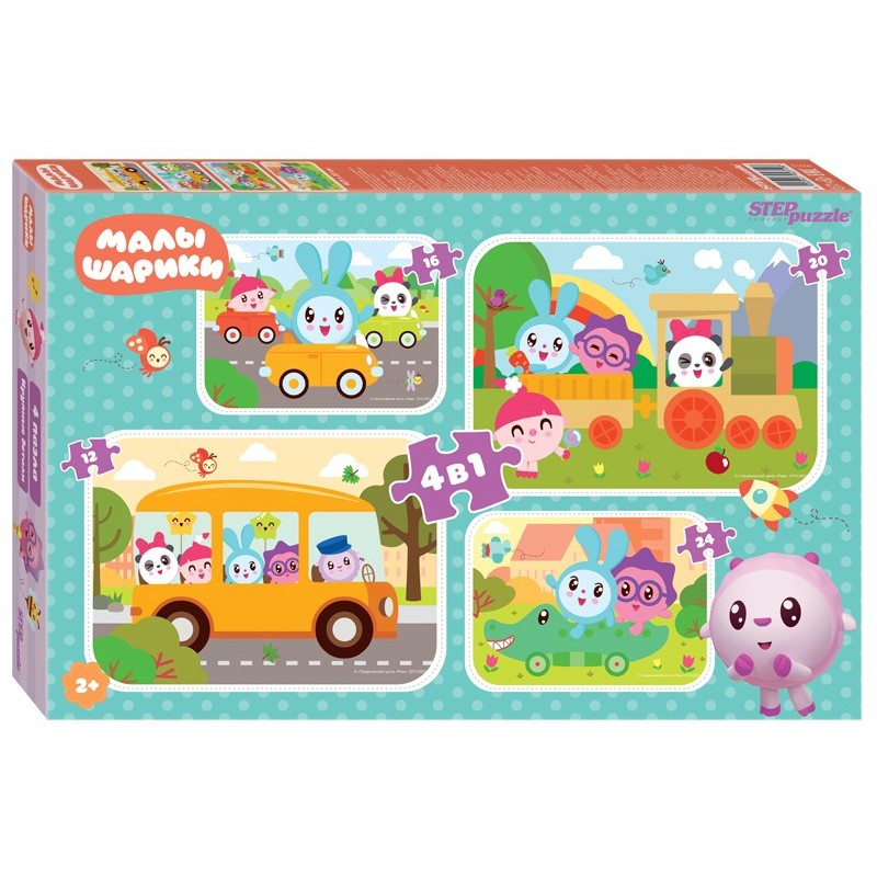 Мозаика "puzzle" 4в1 "Малышарики" (RIKI) Мозаика "puzzle" 4в1 "Малышарики" (RIKI)