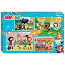 Мозаика "puzzle" 4в1 "Мульт" (0+ Медиа)