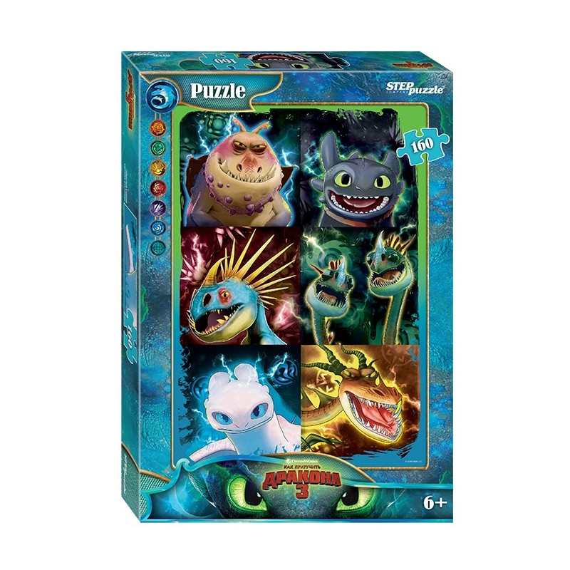 Мозаика "puzzle" 160 "Как приручить дракона - 3" (DreamWorks)