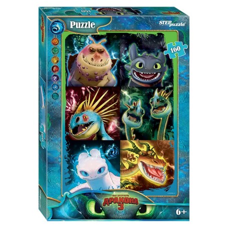 Мозаика "puzzle" 160 "Как приручить дракона - 3" (DreamWorks)