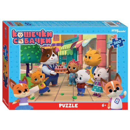 Мозаика "puzzle" 260 "Кошечки и собачки" (0+ Медиа)