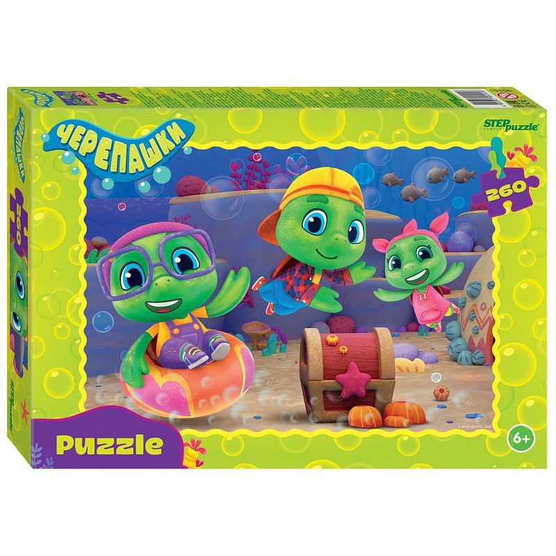 Мозаика "puzzle" 260 "Черепашки" (0+ Медиа)