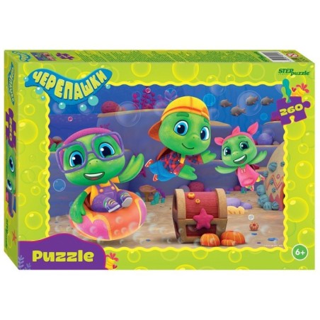 Мозаика "puzzle" 260 "Черепашки" (0+ Медиа)