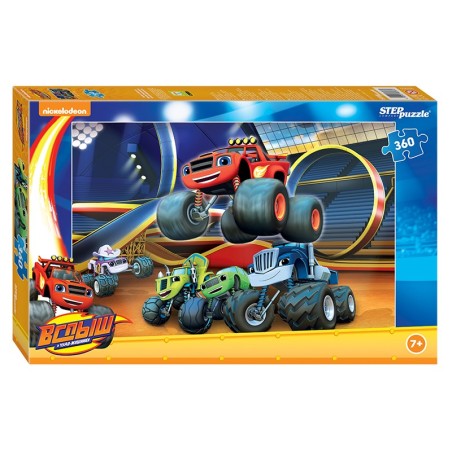 Мозаика "puzzle" 360 "Вспыш и чудо-машинки" (Никелодеон)