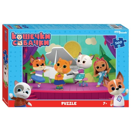Мозаика "puzzle" 560 "Кошечки и собачки" (0+ Медиа)