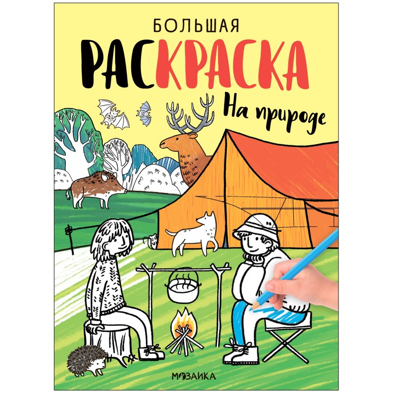 Большие раскраски. На природе