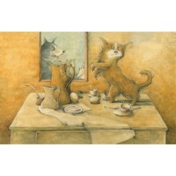 Коржик и Корица одни дома