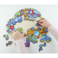 Пазл "Машинки" LEOBOOM