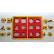 Рамка-вкладыш трафареты Smile Decor "Трафареты" по методике М. Монтессори