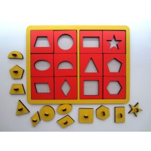 Рамка-вкладыш трафареты Smile Decor "Трафареты" по методике М. Монтессори