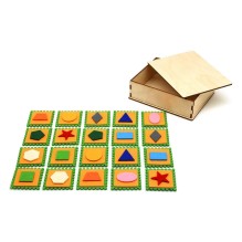 Мемо Фигуры, найди пару, настольная мемори-игра на развитие памяти.