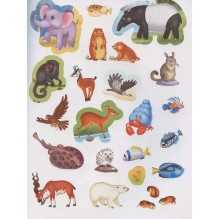 Играй и приклеивай. Животные