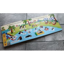 Весёлые пингвины. Отправляемся в тёплые страны! (с окошками)