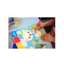 Раскраска Акварель для самых маленьких "Котенок"