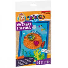 Нитяная графика. Рыбка