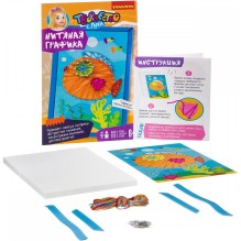 Нитяная графика. Рыбка