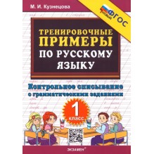 Русский язык. Тренировочные примеры. Контрольное списывание. 1 класс