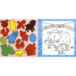 Краски-самораскраски. В деревне