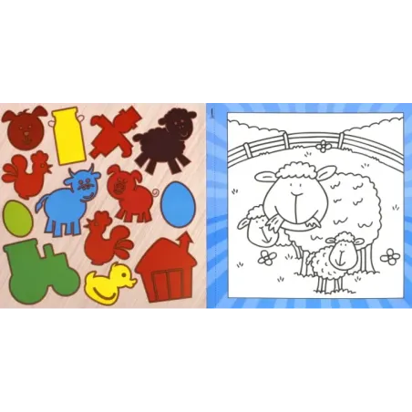 Краски-самораскраски. В деревне