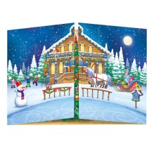 В гостях у Деда Мороза. С наклейками