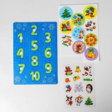 Весёлые липучки. Новогодний счёт