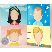 Лица и Эмоции с волшебными наклейками