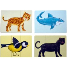 Зверопутаница. Собираем картинки, слоги и слова