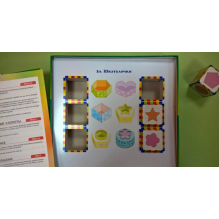 Развивающая игра "Цифры и формы" (Умные кубики)