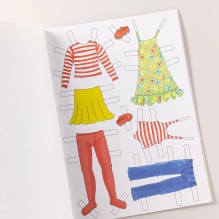 Конни и бумажные куклы для вырезания с раскраской