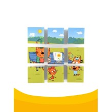 9 кубиков "Три кота. На прогулке"