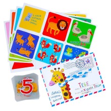 Пластиковое лото для малышей.4+.Счёт и фигуры. Подбери число.