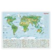 Настенная карта мира для детей, игра, 150х115 см.