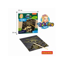 Гравюра Bondibon "Черепашка" золотистая