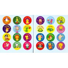 Поощрительные наклейки для школы, детского сада  и дома (красная)