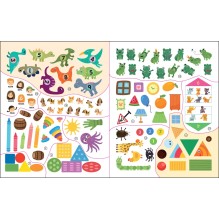 Рабочие тетради с наклейками. Авторская методика Дарьи Колдиной. Математика 5-7 лет