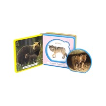 "Книжка с мягкими пазлами". Мои первые книжки. Лесные животные