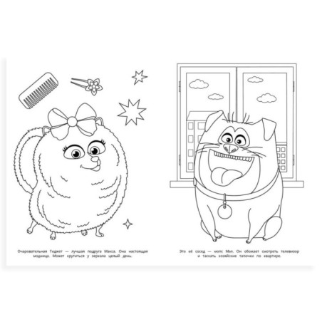 Секреты питомцев. Раскраска.