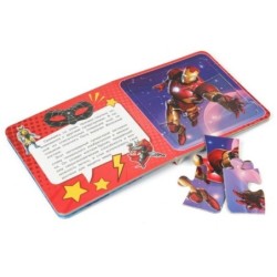 Суперкоманда. Книга с 5 пазлами. 2в1.