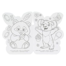 Пушистые малыши. Раскраска.