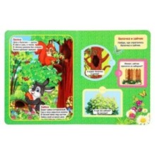 Кто где живет. В. Степанов. Картонная книжка с окошками.